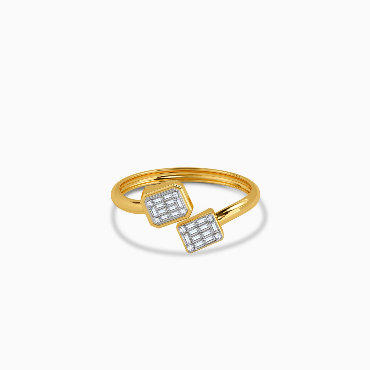 Gold Parallel Glow Lab Grown Diamond Ring (Size 12)