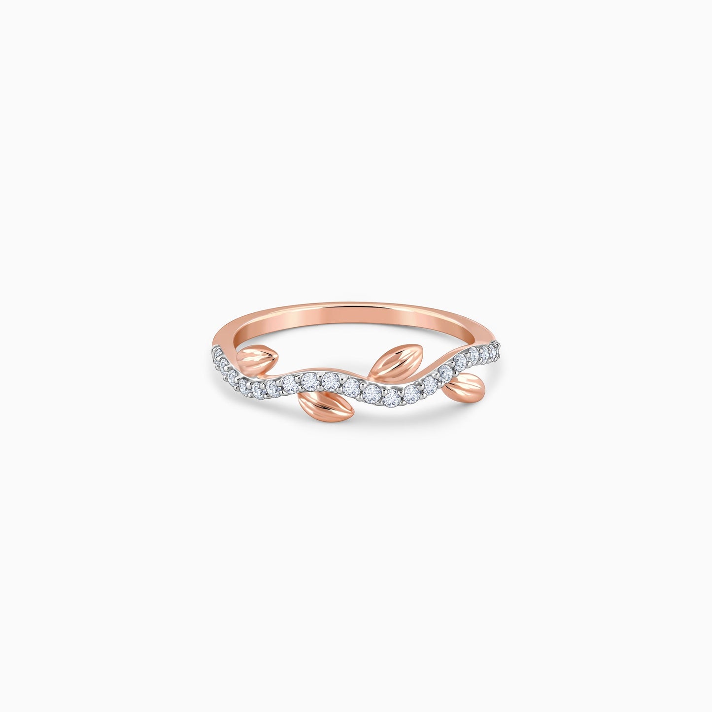 Rose Gold Leafy Legacy Diamond Ring