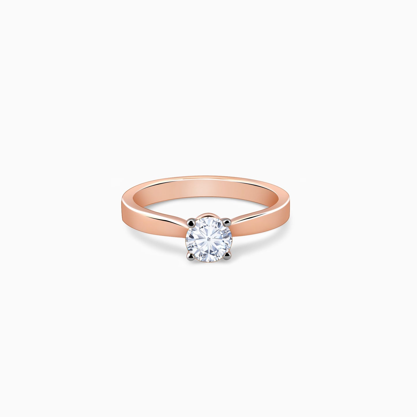 Anushka Sharma Rose Gold Joy Solitaire Lab Grown Diamond Ring