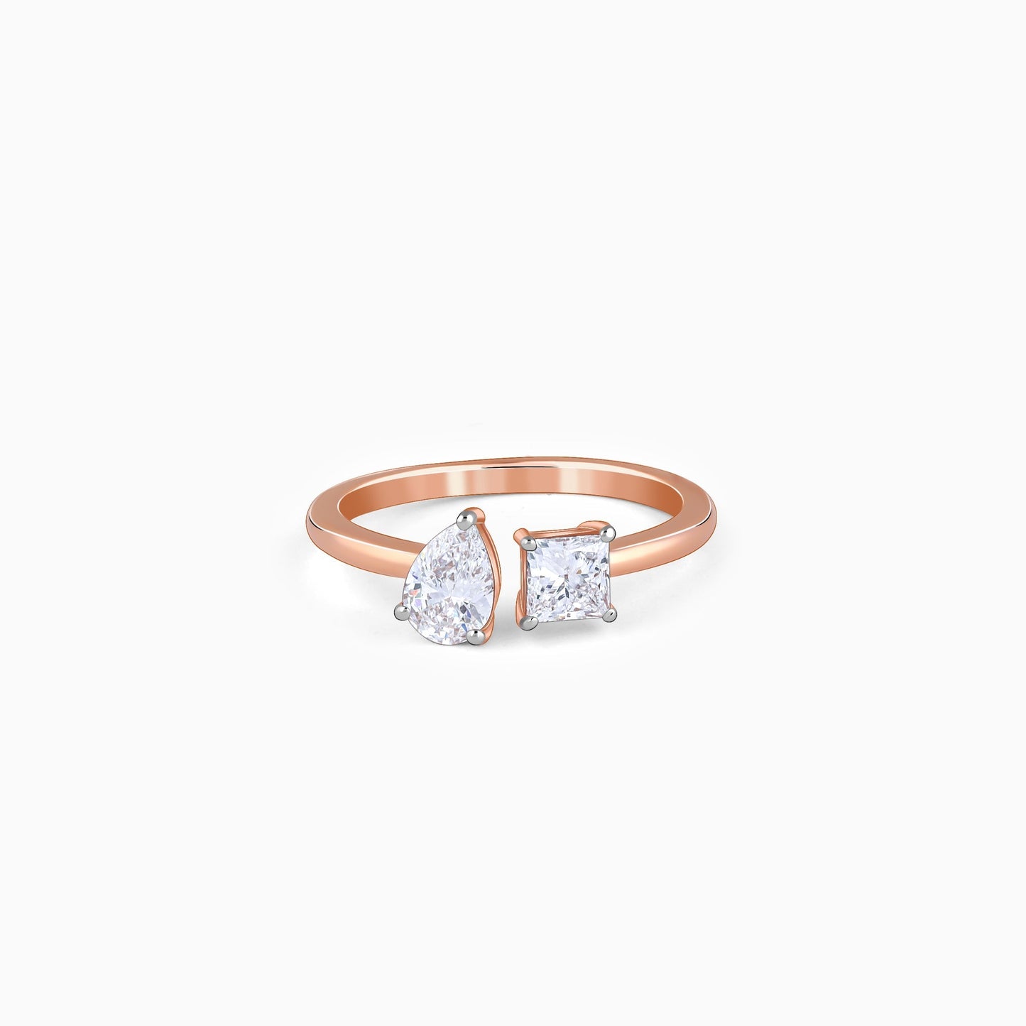 Rose Gold Toi Moi Solitaire Lab Grown Diamond Ring
