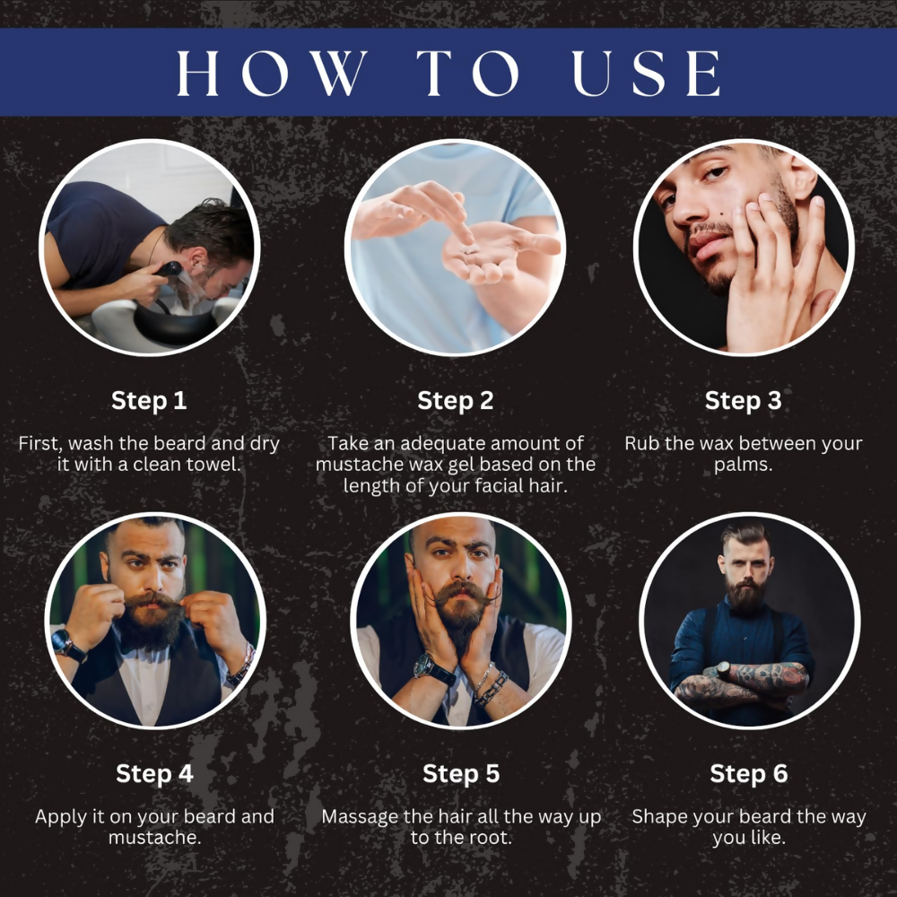 Amazing Earth Certified Organic Beard & Mustache Holding Wax Gel