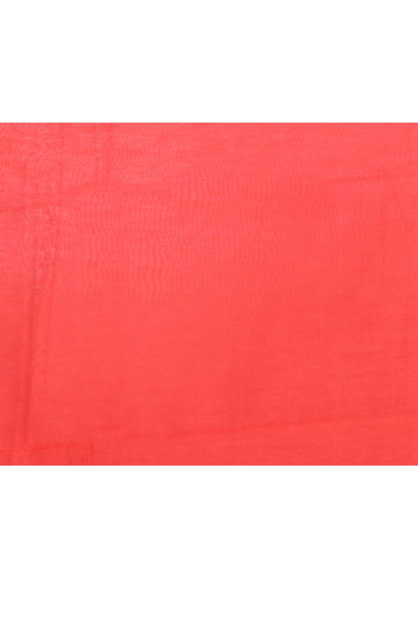 Piyari Fashion Women's Red Self Sequins Embellished Cotton Blend Jamdani Saree