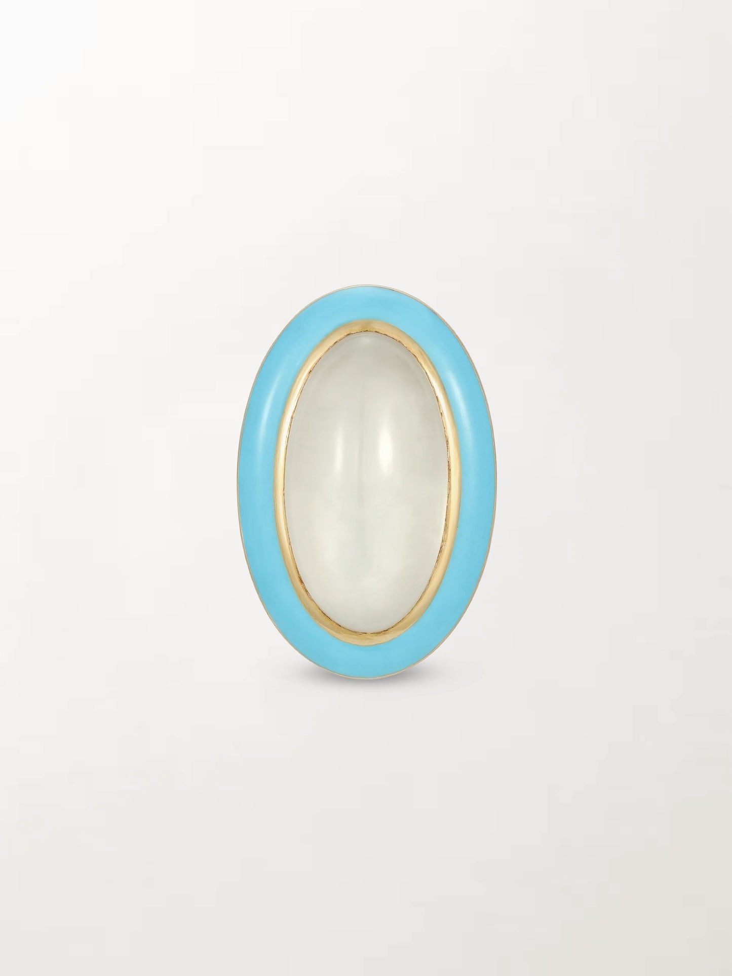 Moonstone Enamel Ring
