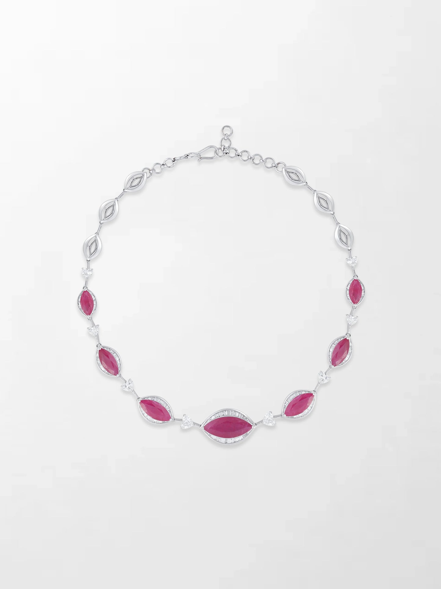 Scarlet Ruby & Diamond Necklace