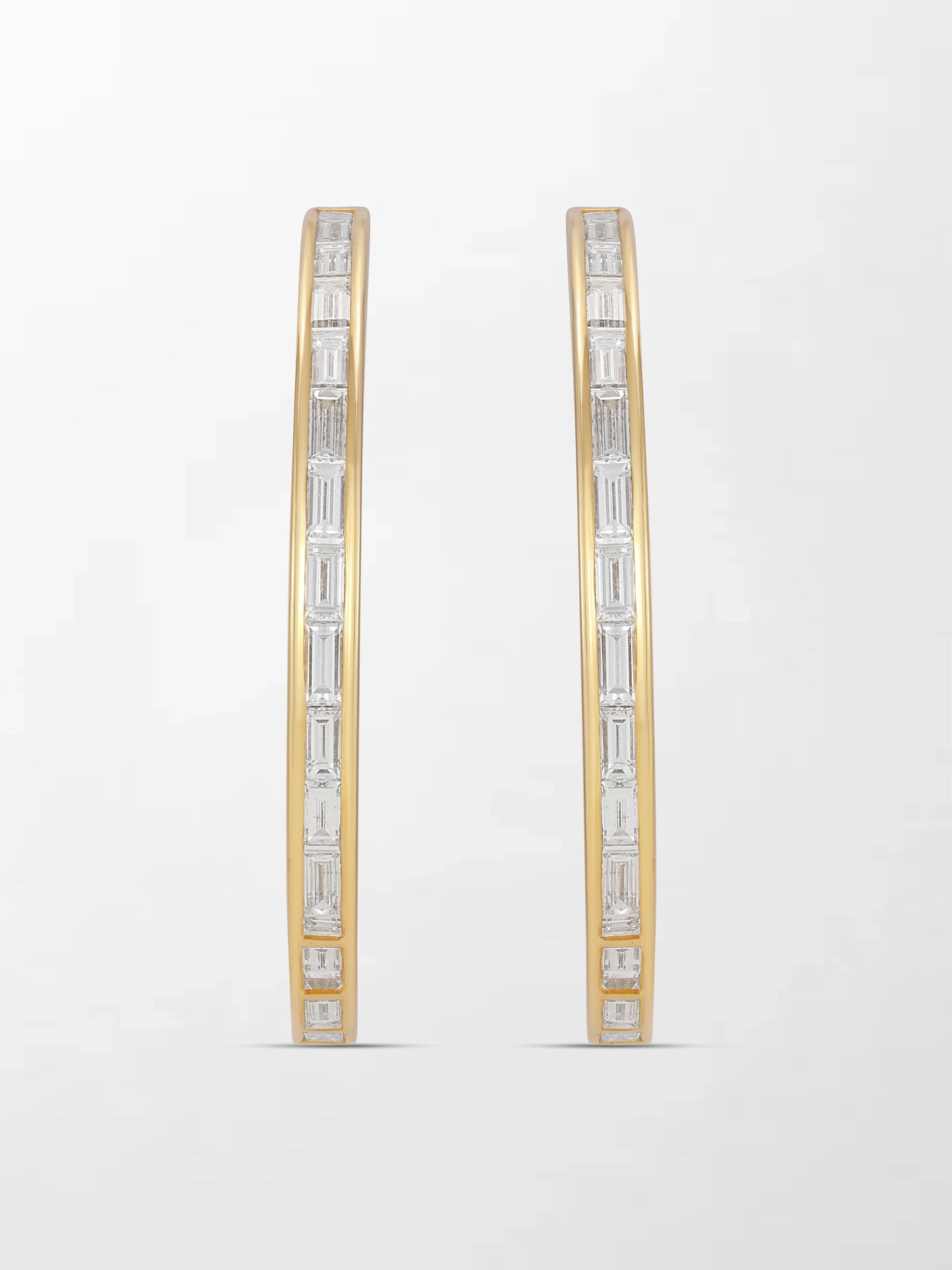 Baguette Canvas Hoops