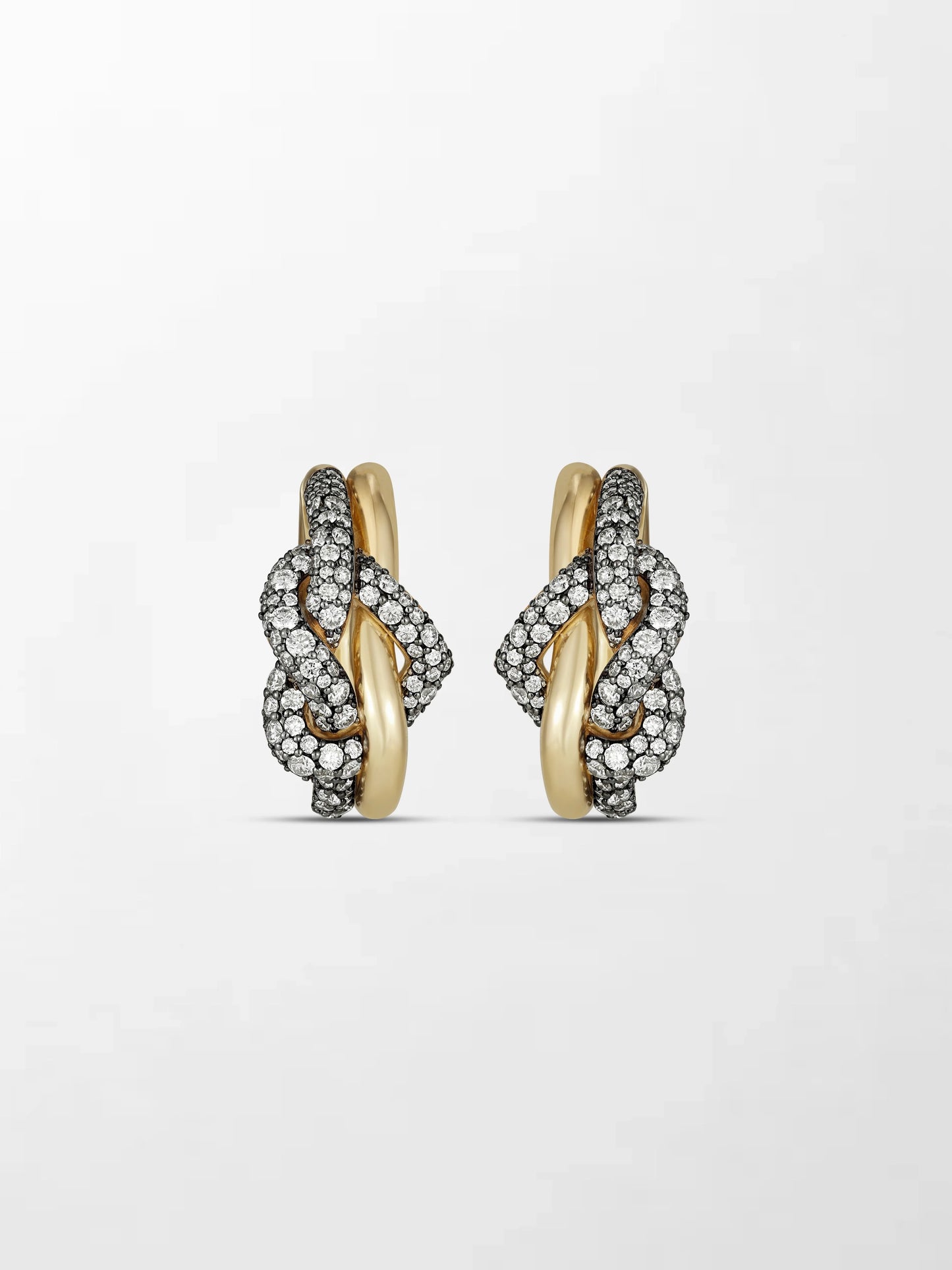 Heart Knot Hoops