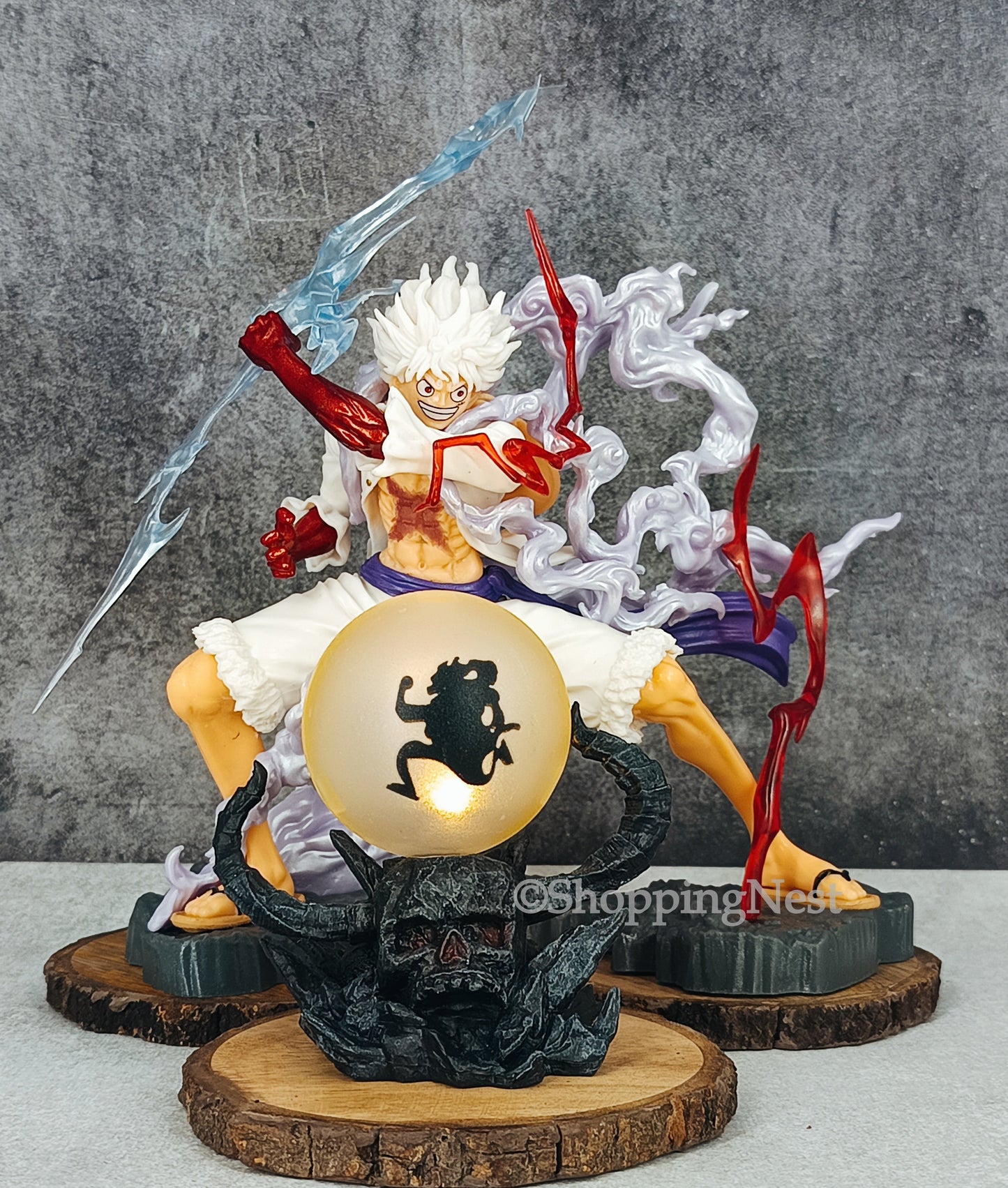 One Piece Luffy Gear 5 premium figure with onigashima lamp | 17 CMS |