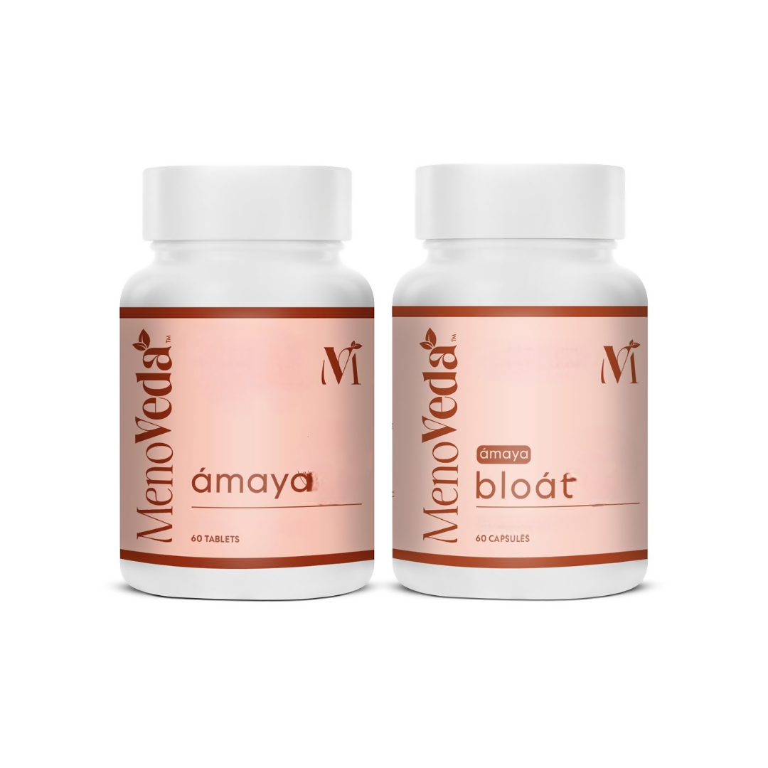 Menoveda Amaya Tablets & Bloat Capsules Combo