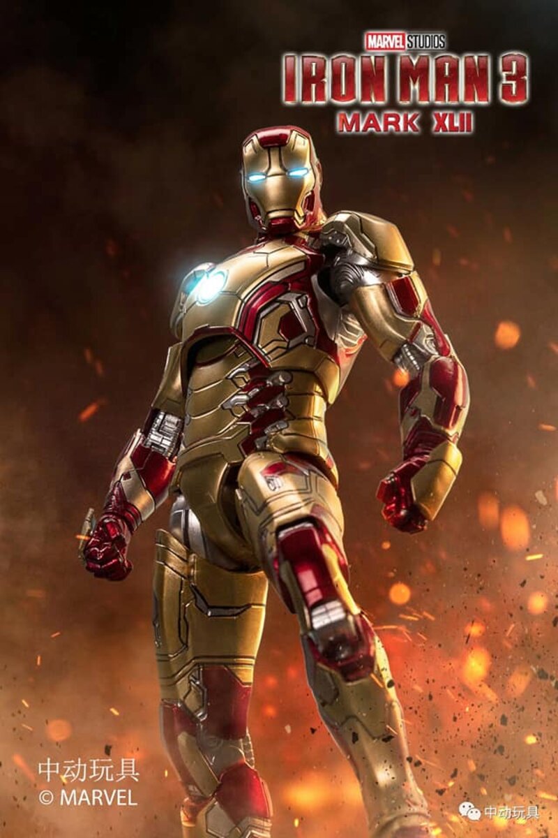 ZD Toys Iron Man III Mark 42 (XLII) Action Figure ( No Light Up Function )