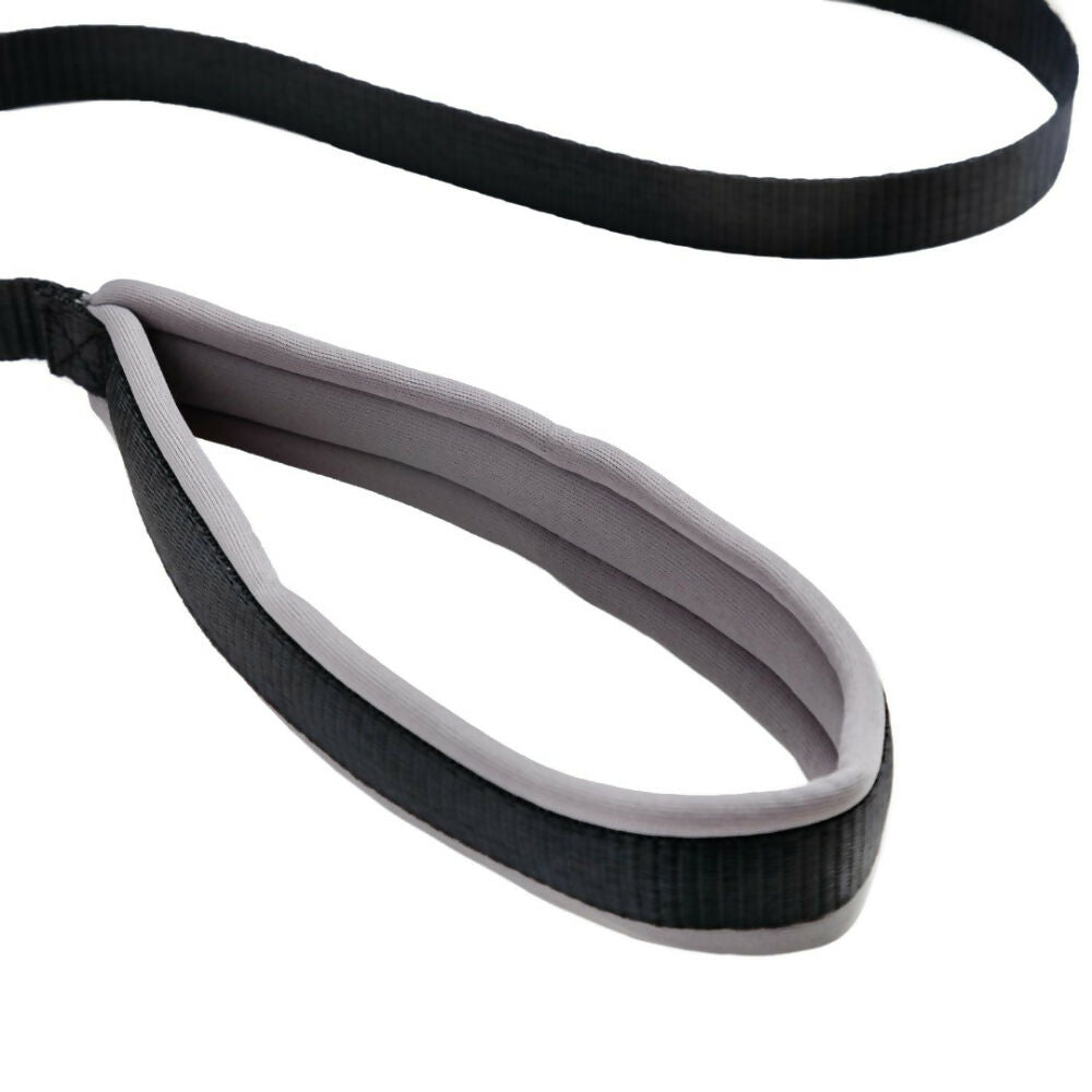 Waggety Dog Leash - Durable Black Polyester, Length - 5Ft, Comfortable Grip, Stylish Pet Leash for Dogs