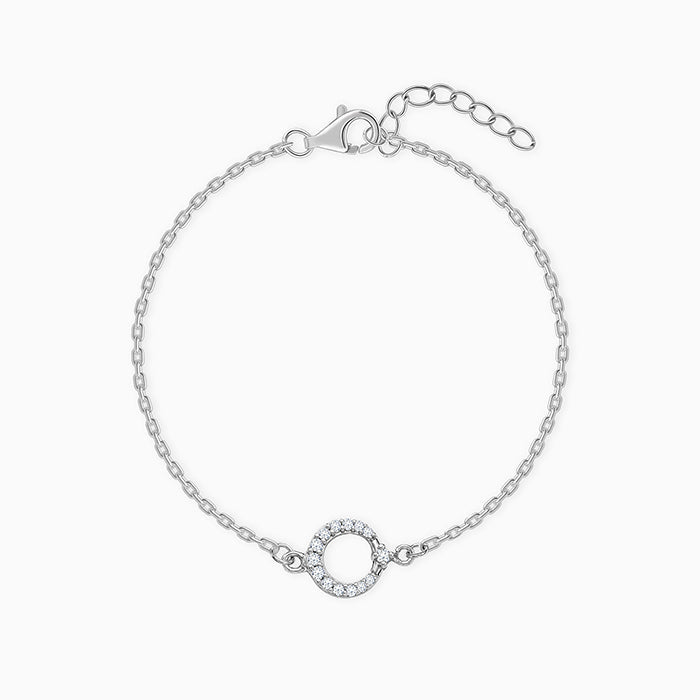 Silver Shiny Halo Kids Bracelet (2-8 Years)