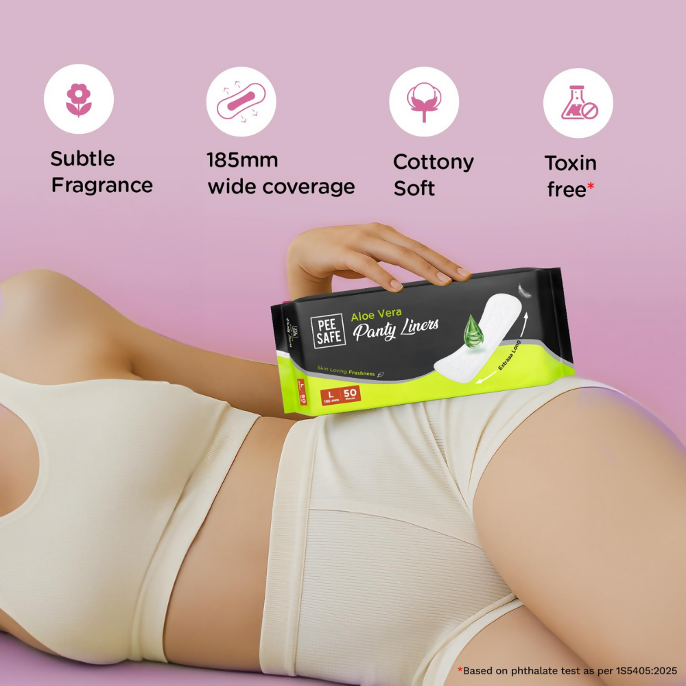 Pee Safe Aloe Vera Panty Liners - L