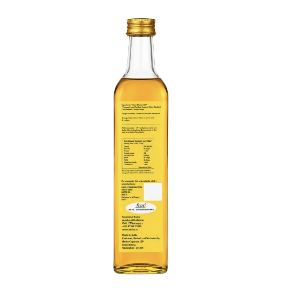 Hetha Yellow Mustard Oil - Single Origin | Cold Pressed
