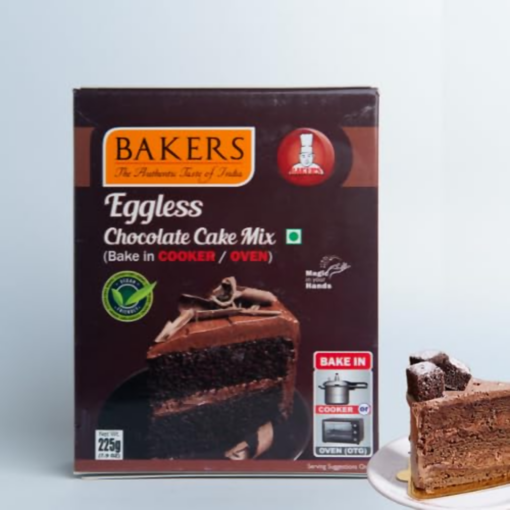BAKERS Eggless Cake Mix - Vanilla, Choclate, Redvelvet