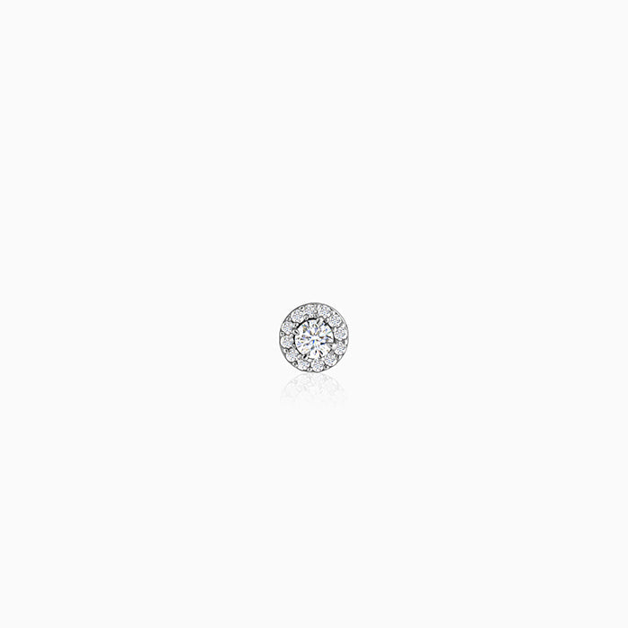 Silver Eclat Stud For Him