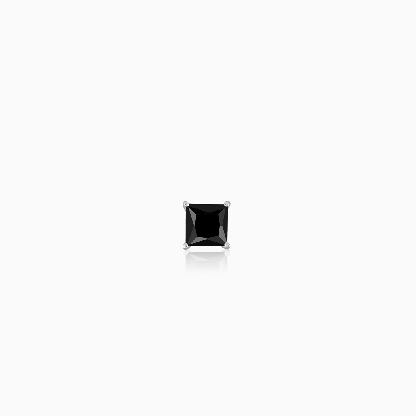 Silver Black Shadow Stud For Him