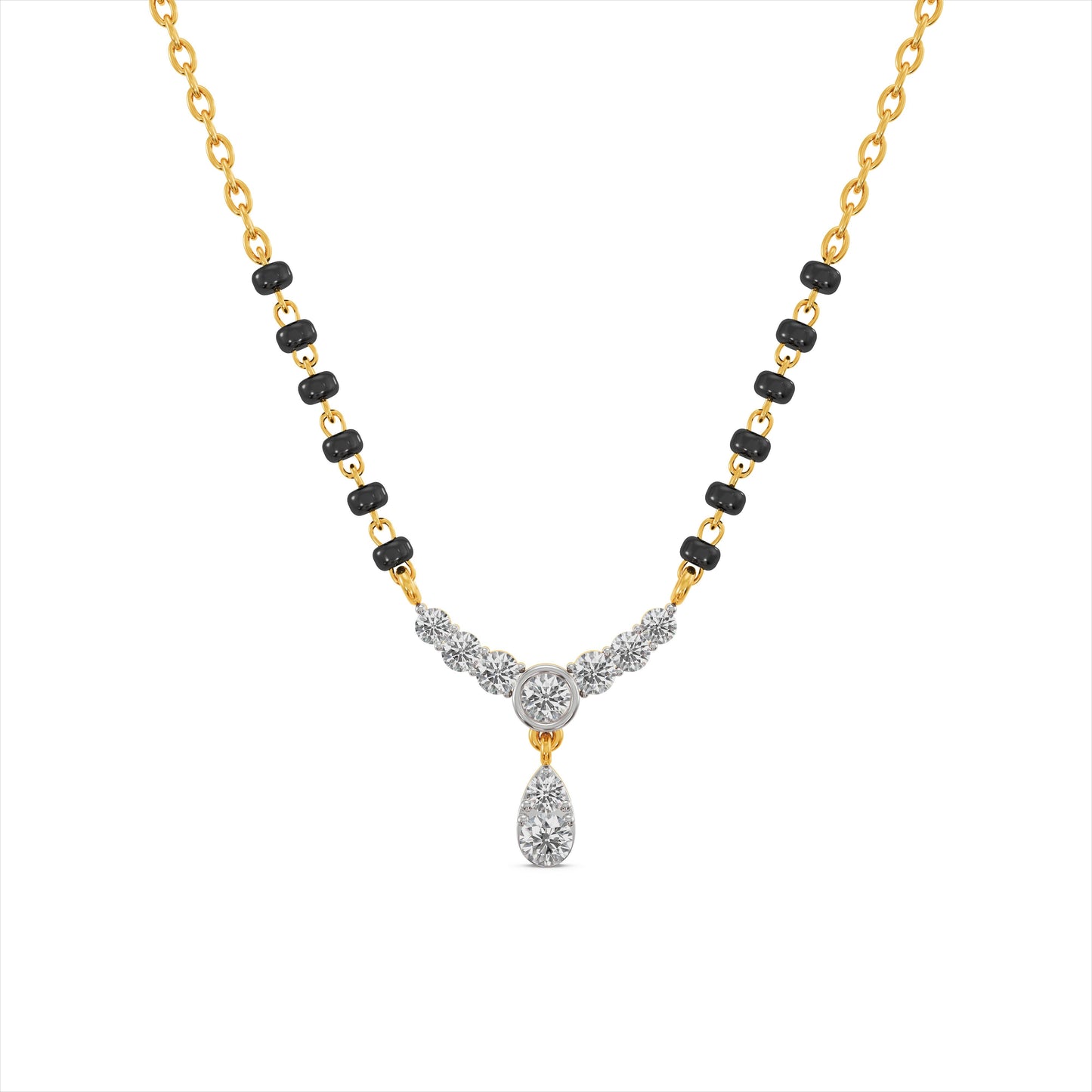 Serene 9KT Gold Laboratory Grown Diamond Mangalsutra