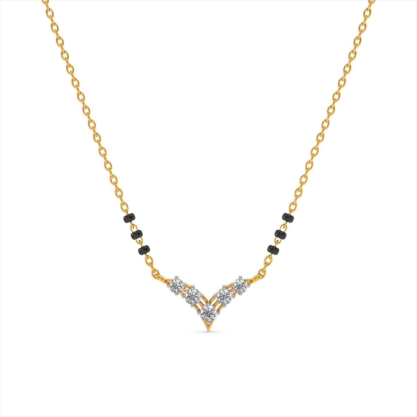 Kiara 9KT Gold Laboratory Grown Diamond Mangalsutra