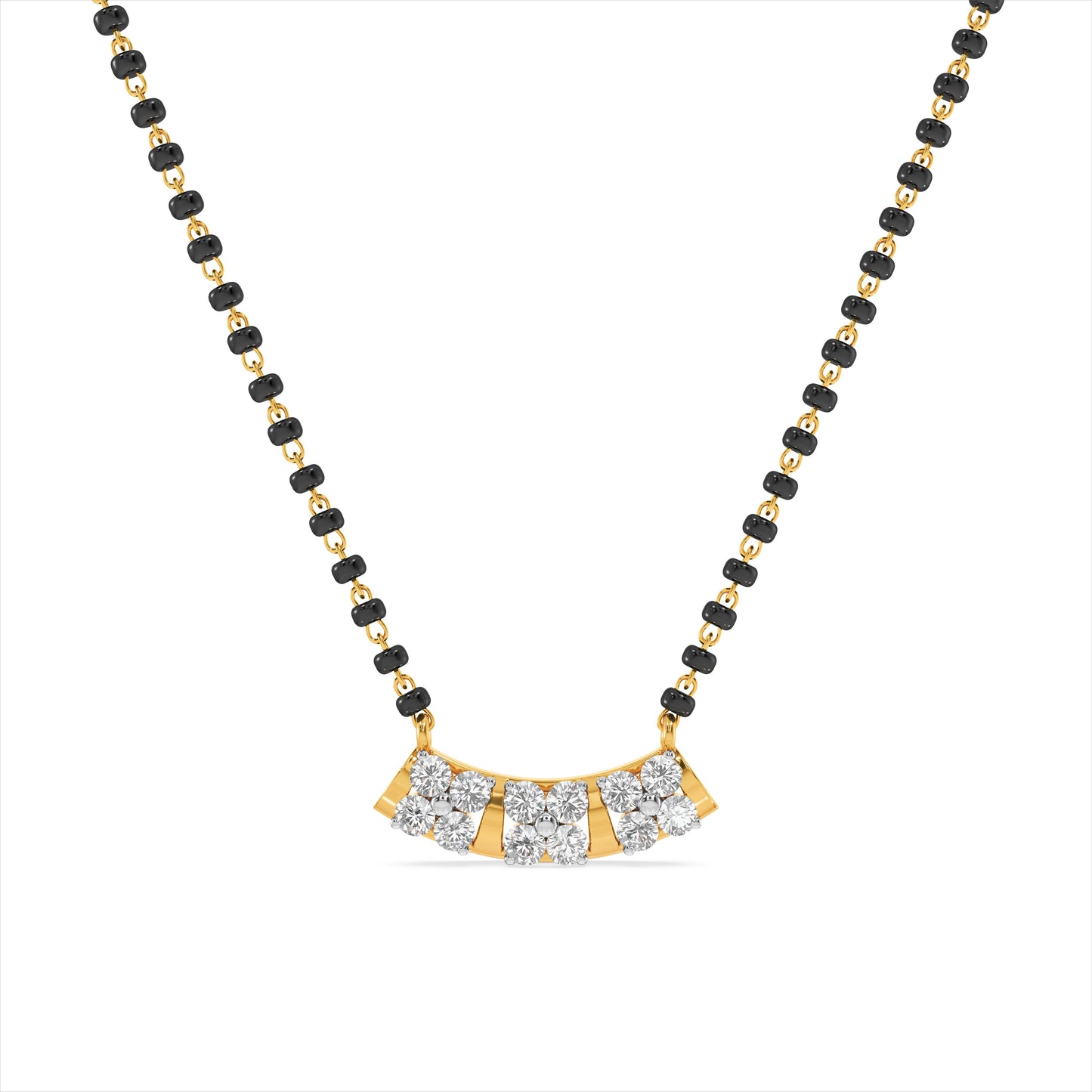 Ishita 9KT Gold Laboratory Grown Diamond Mangalsutra