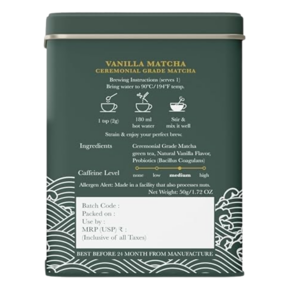 Luxmi Estates Vanilla Matcha with Probiotics