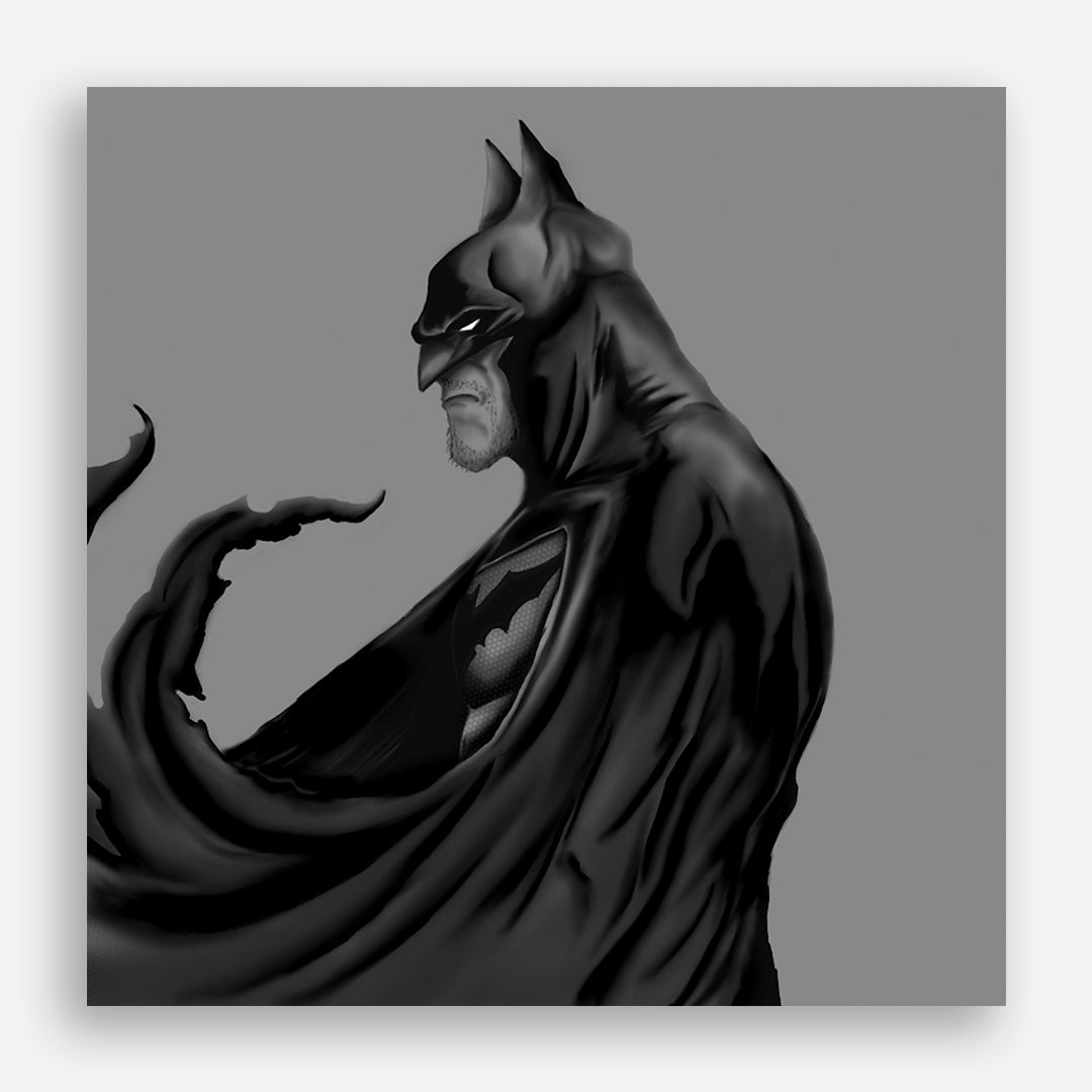 Monochrome series: Batman Art Print