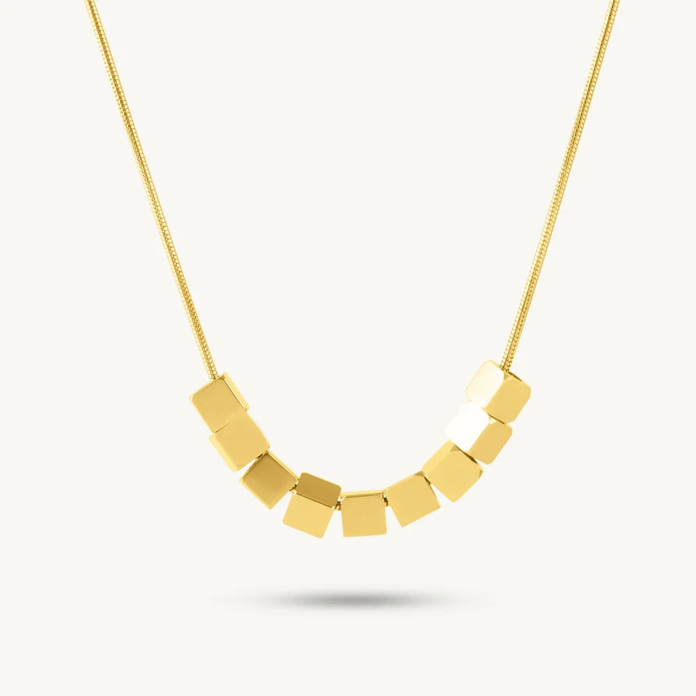 Gilded Cube Bead Chain