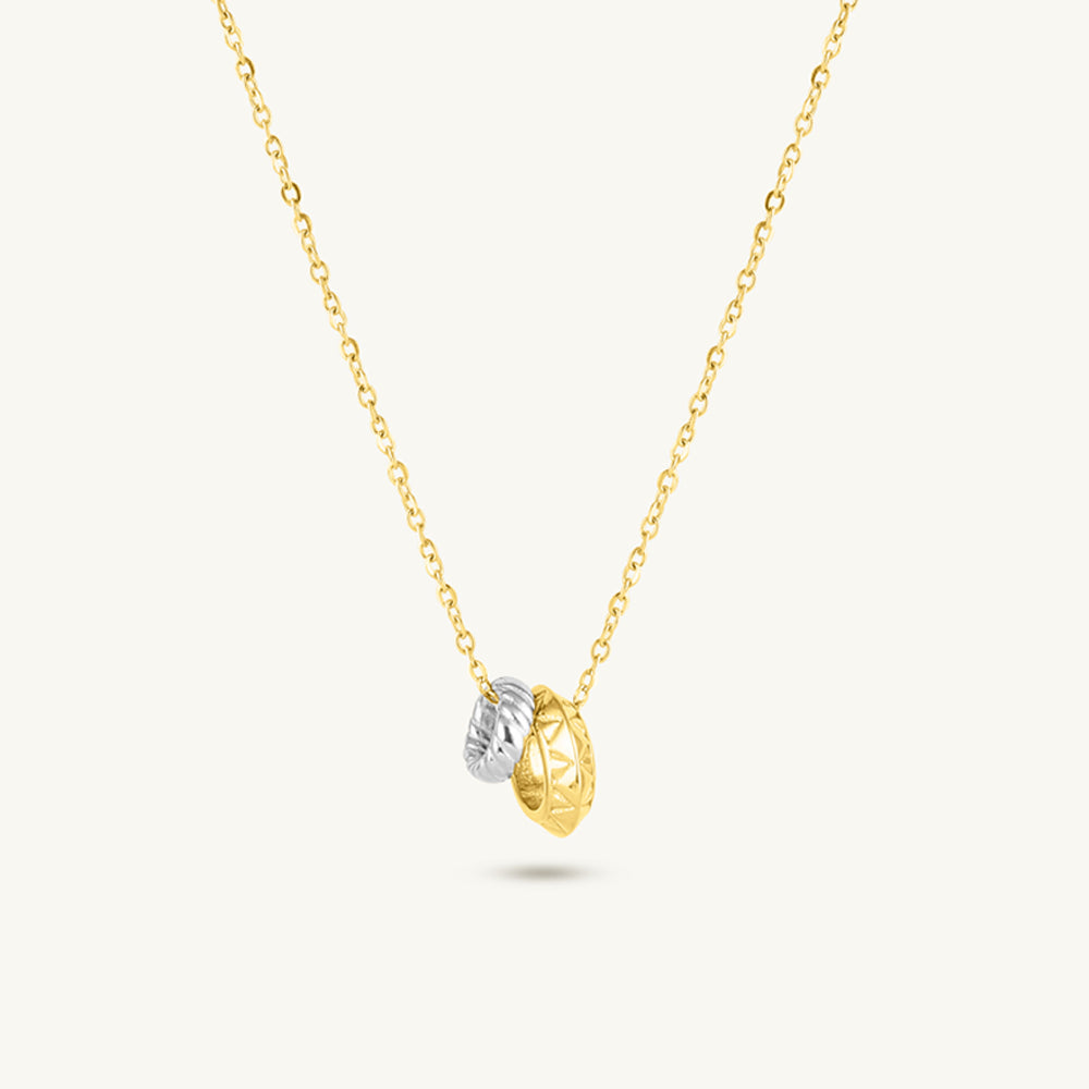 Dual Orbit Pendant Necklace
