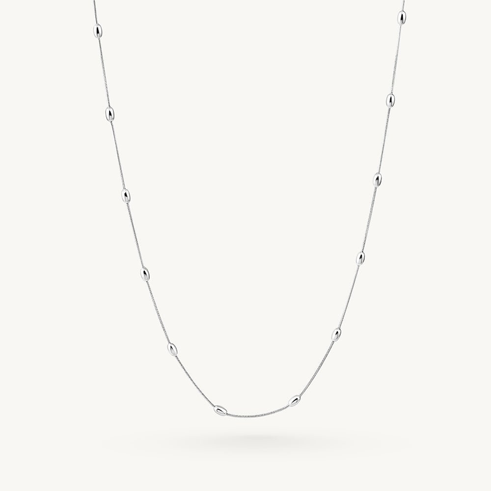 Bold Beaded Chain Necklace