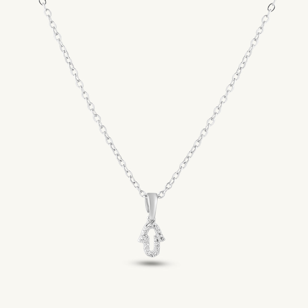 Crystal Hamsa Hand Necklace