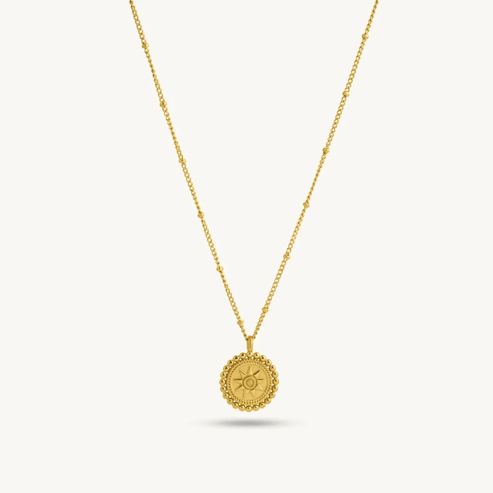 North Star Emblem Pendant Necklace