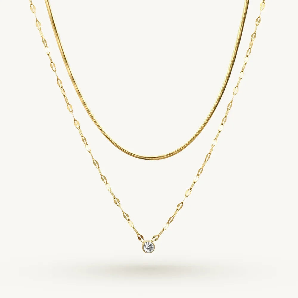 Elegant Beaded Layer Necklace