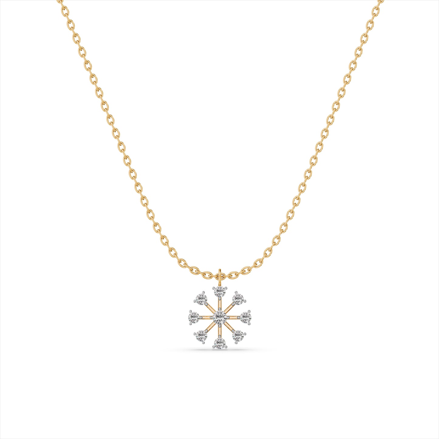 Boundless Stone 9KT Gold Laboratory Grown Diamond Necklace