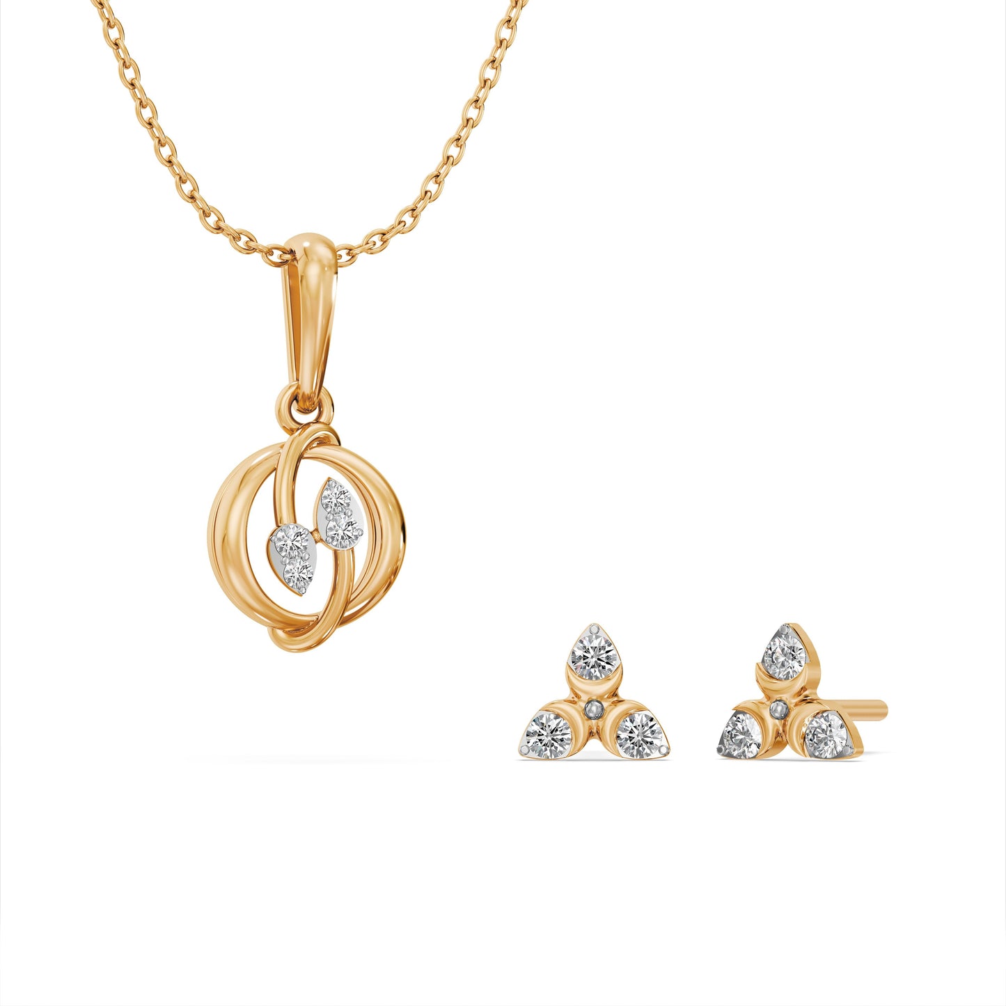 Starcore 9KT Gold Laboratory Grown Diamond Set