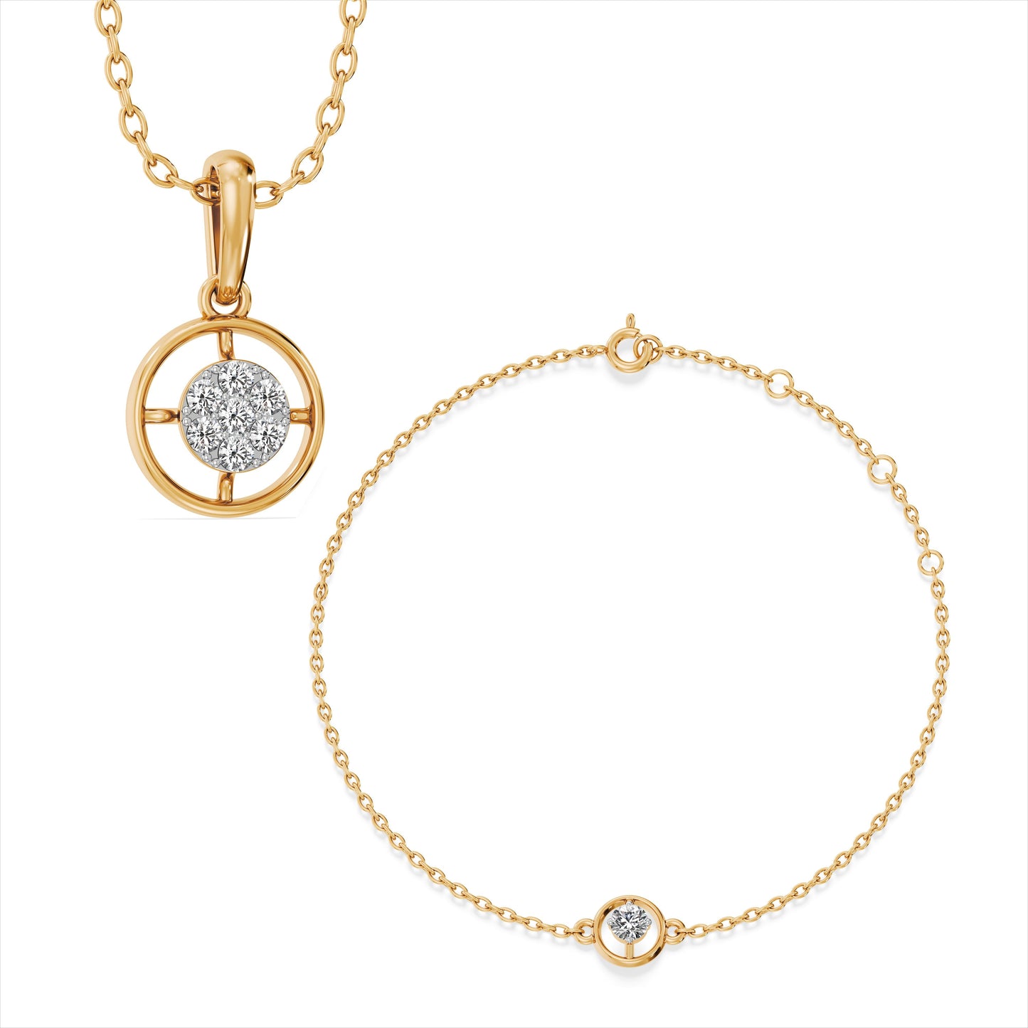 Twilight Swing 9KT Gold Laboratory Grown Diamond Set