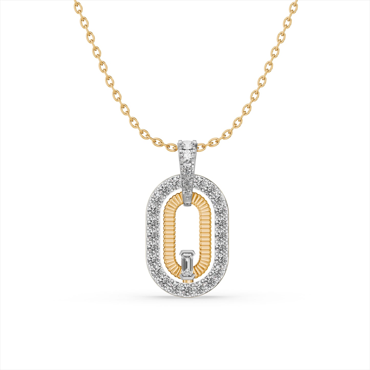 Eclipse Nova 9KT Gold Laboratory Grown Diamond Necklace