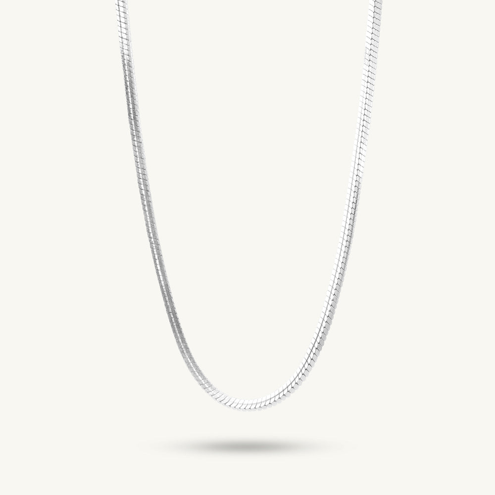 Thick Snake Bone 925 Sterling Silver Chain