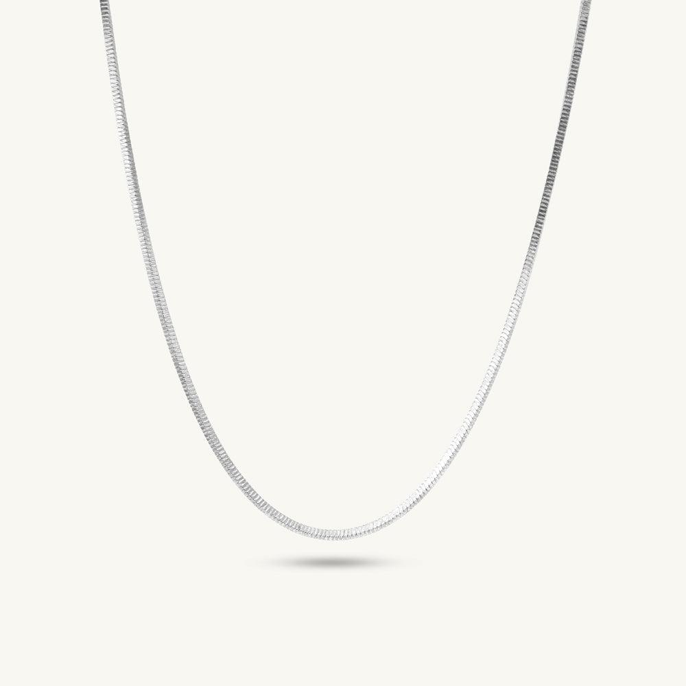 Geometric Cube 925 Sterling Silver Link Chain
