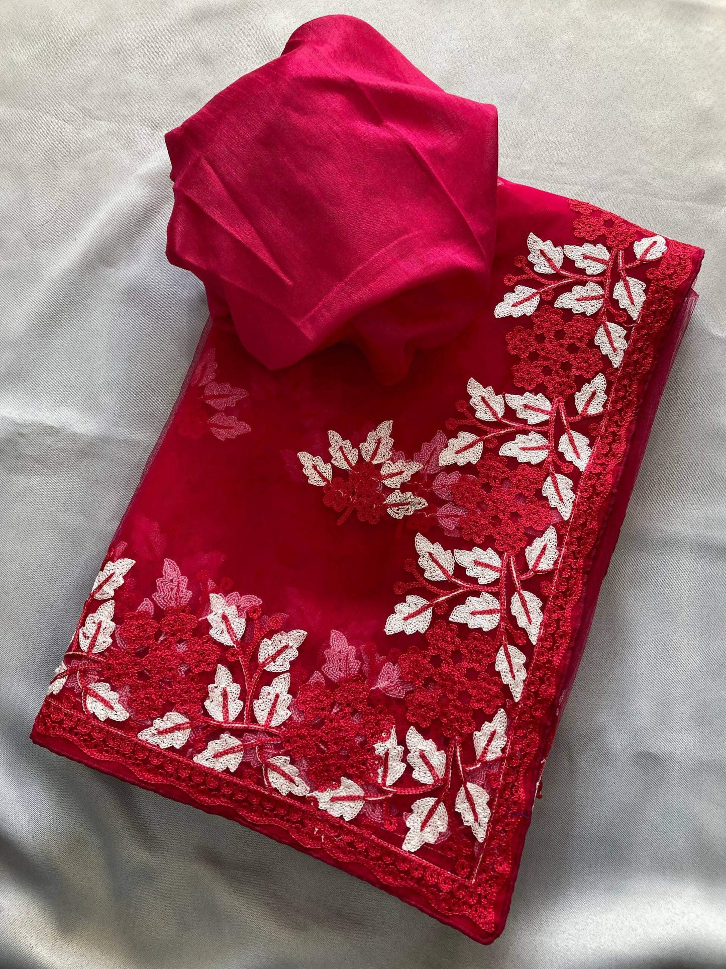 Teeya Creation Womens Latest Stylish Party Wear Soft Net Saree-Pink
