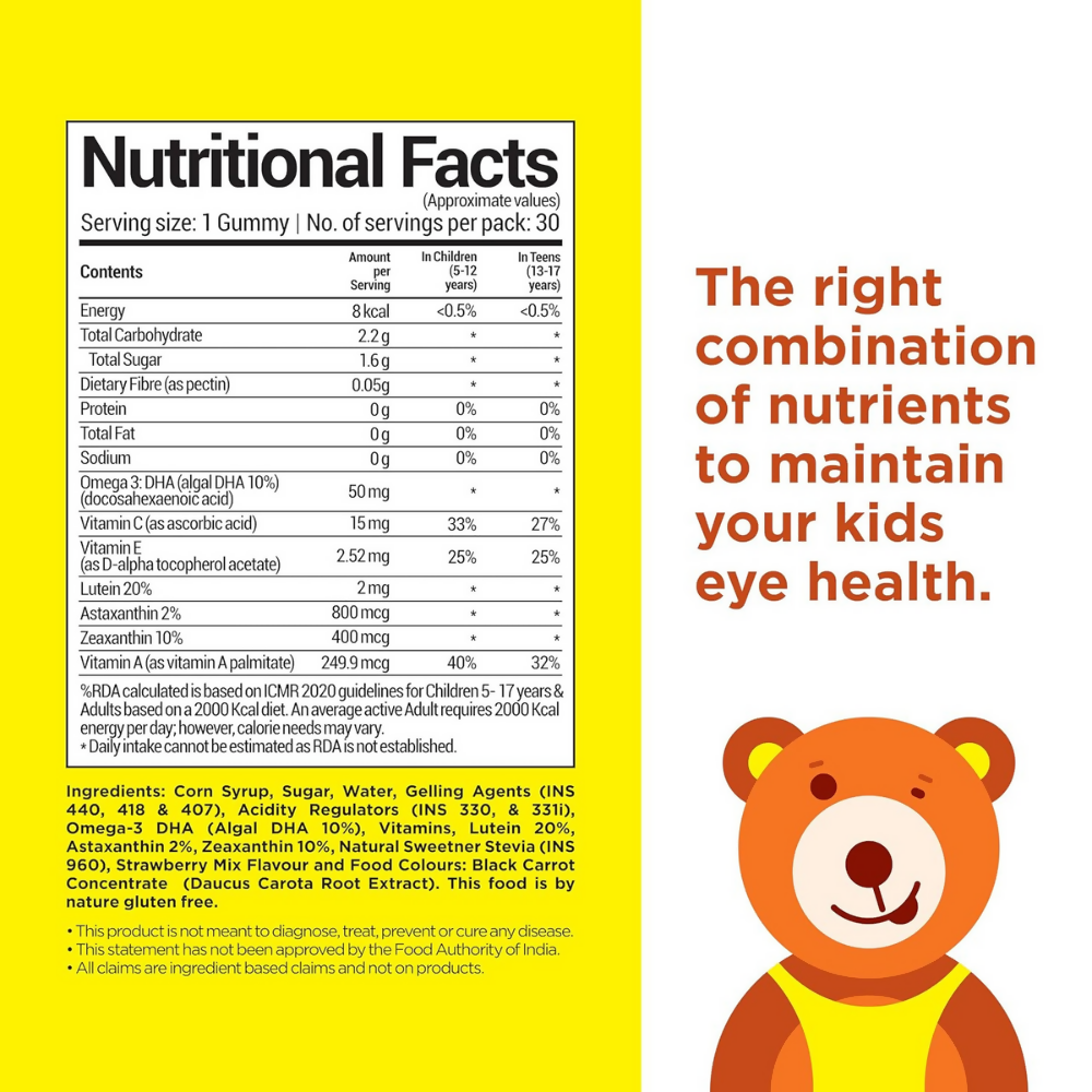 NutriBears Kids Multivitamin and Eye Health Combo