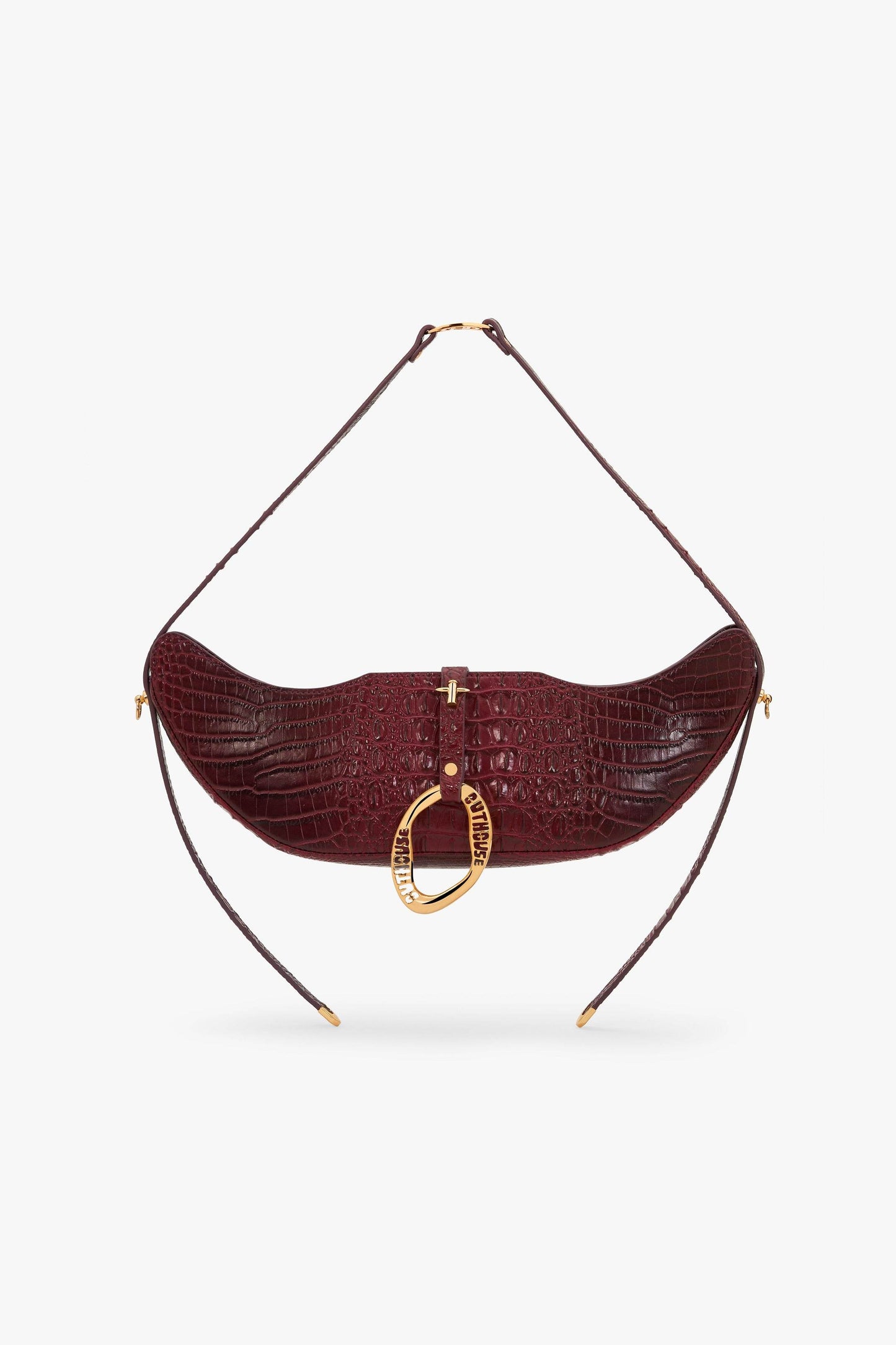 The Boss Swing Bag in Crimson Croc