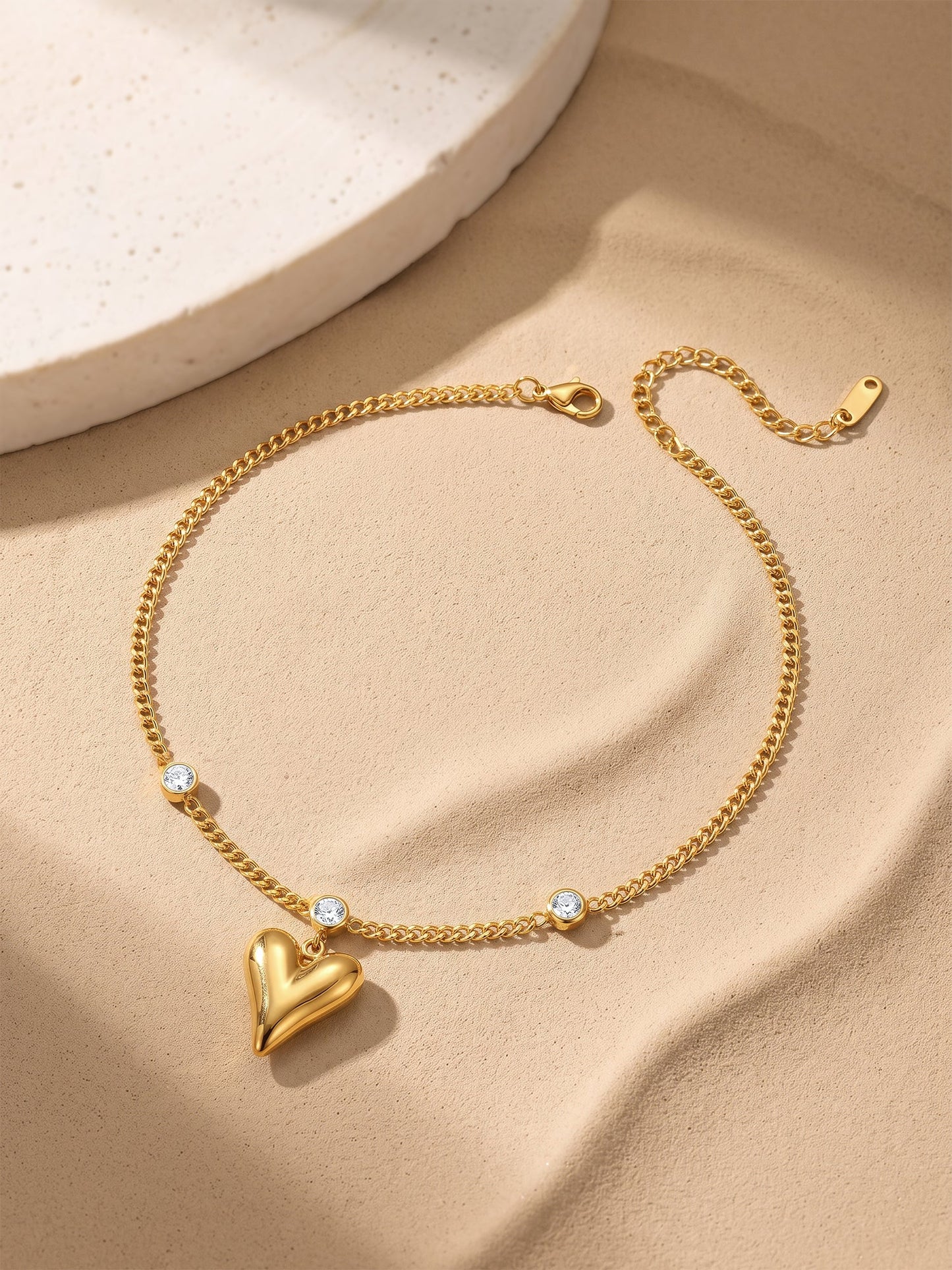 OnnMe by GIVA Love Delay Gold Plated Anklet
