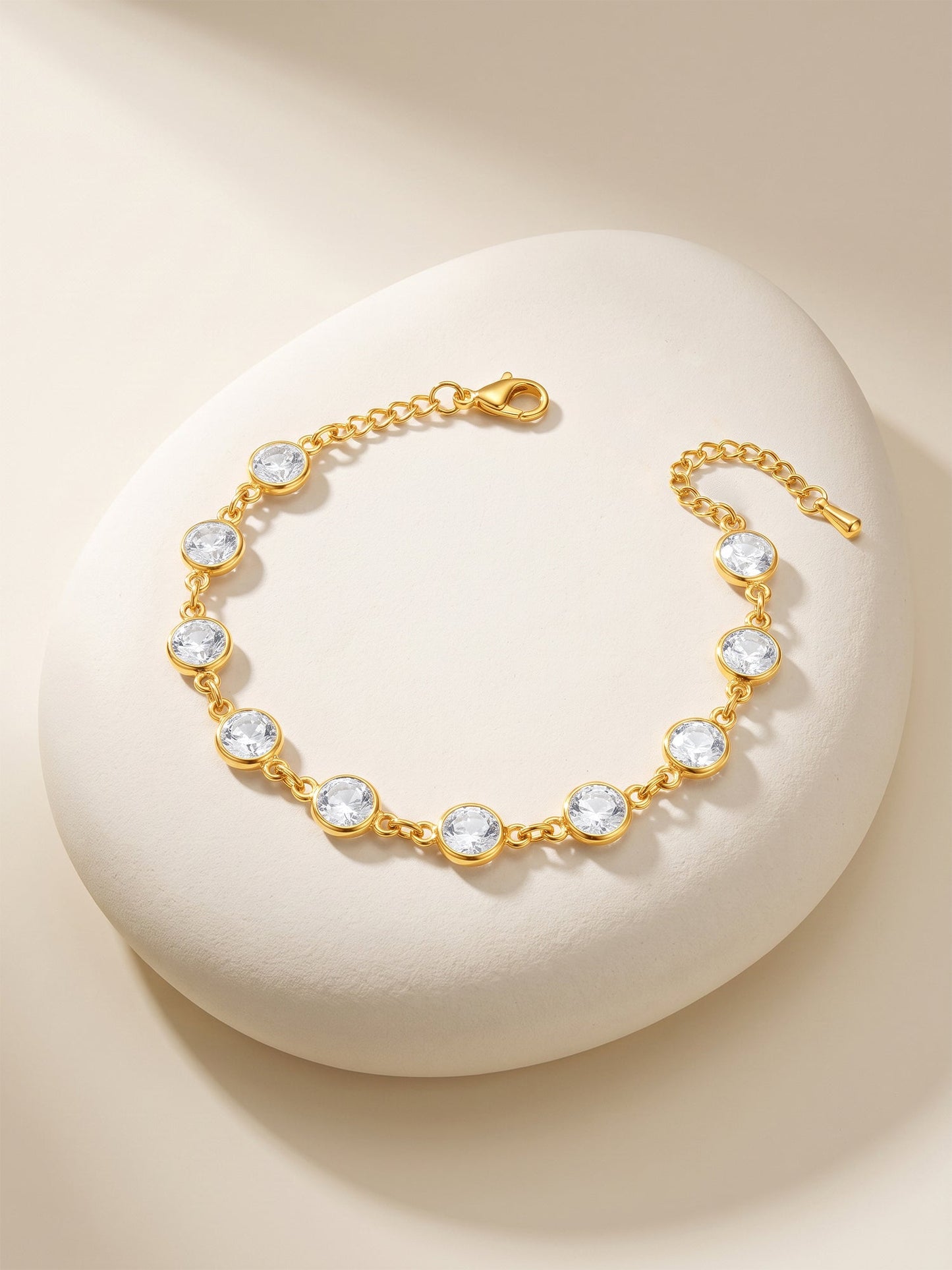 OnnMe by GIVA Crystal Circuit Gold Plated Bracelet