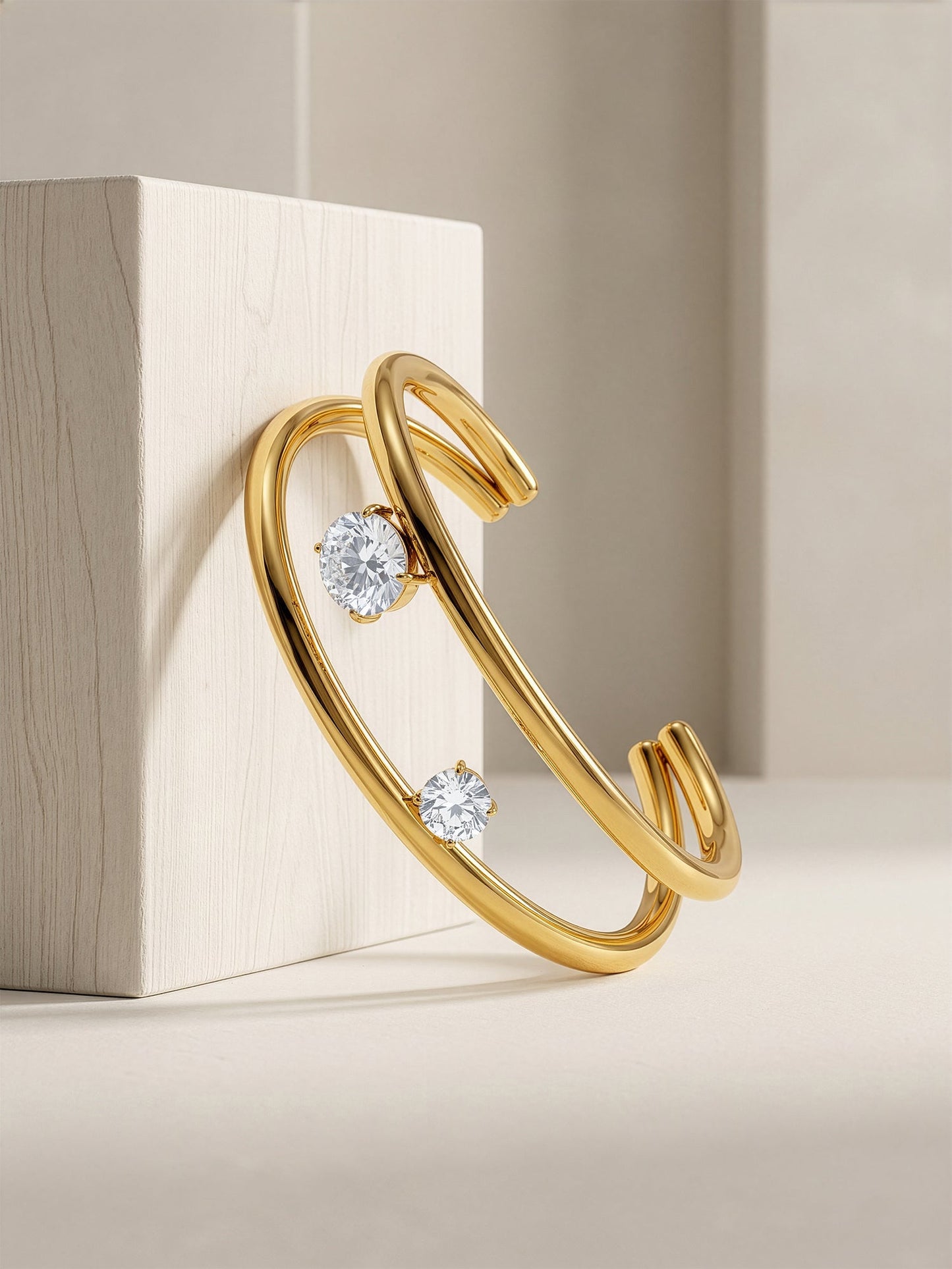 OnnMe by GIVA Meet Cute Gold Plated Cuff Bracelet