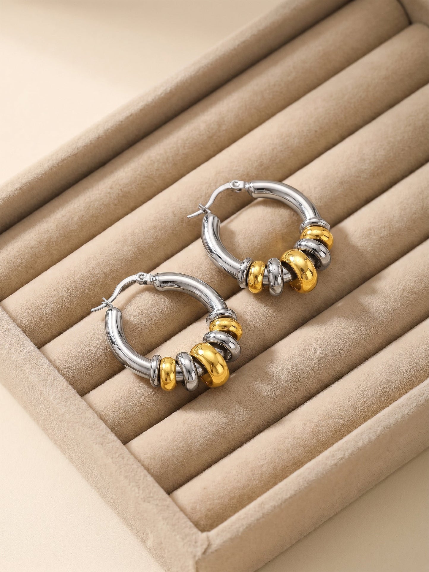 OnnMe by GIVA Good Chaos Dual Tone Earrings