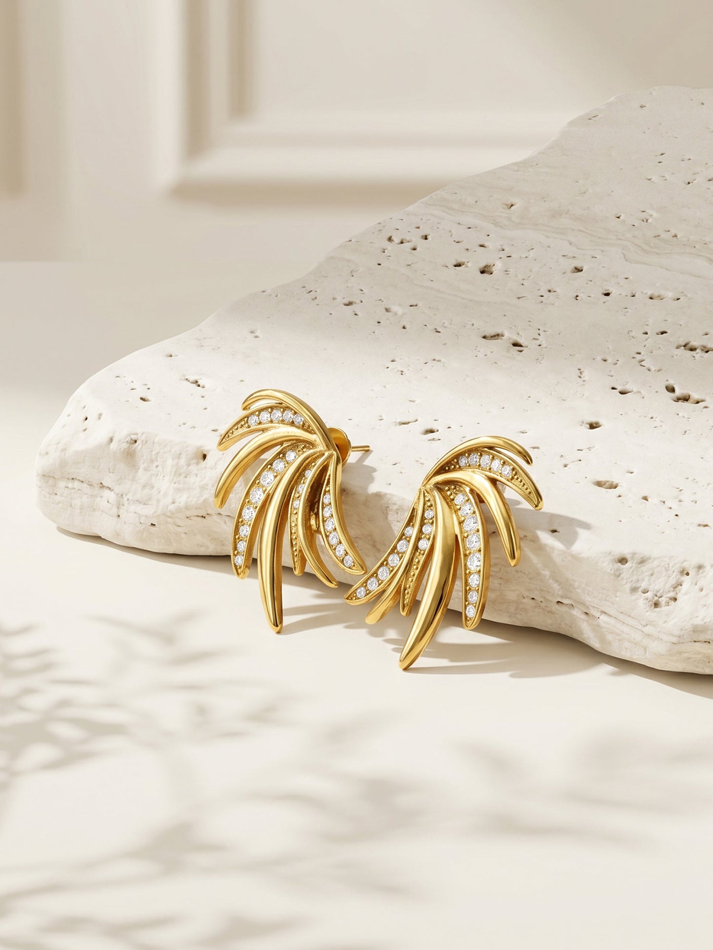 OnnMe by GIVA No Vacancy Gold Plated Earrings