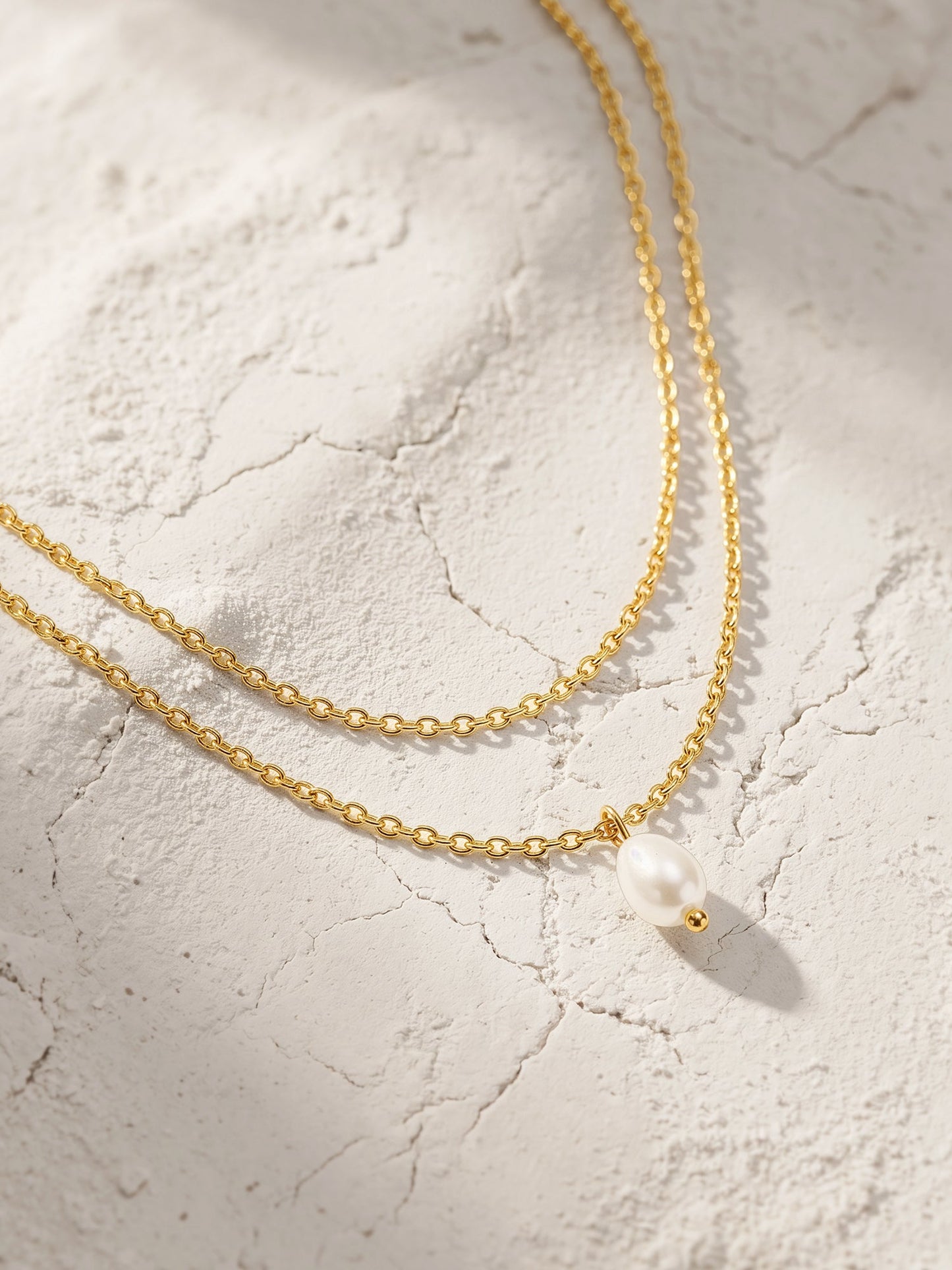 OnnMe by GIVA Barely There Gold Plated Layered Necklace