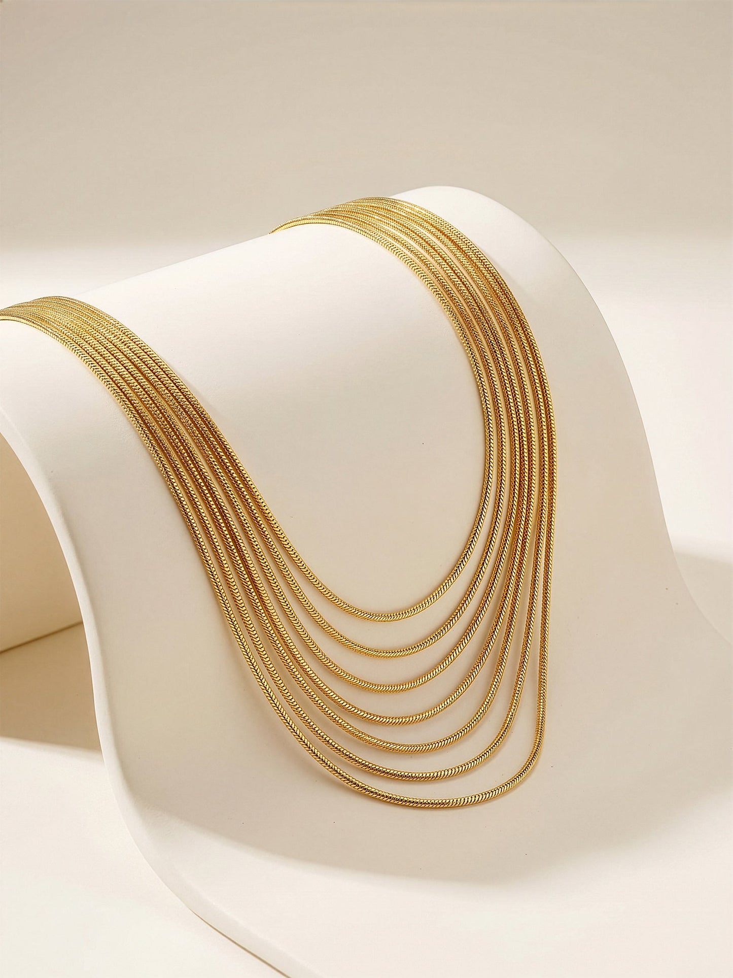 OnnMe by GIVA Stack Attack Gold Plated Layered Necklace