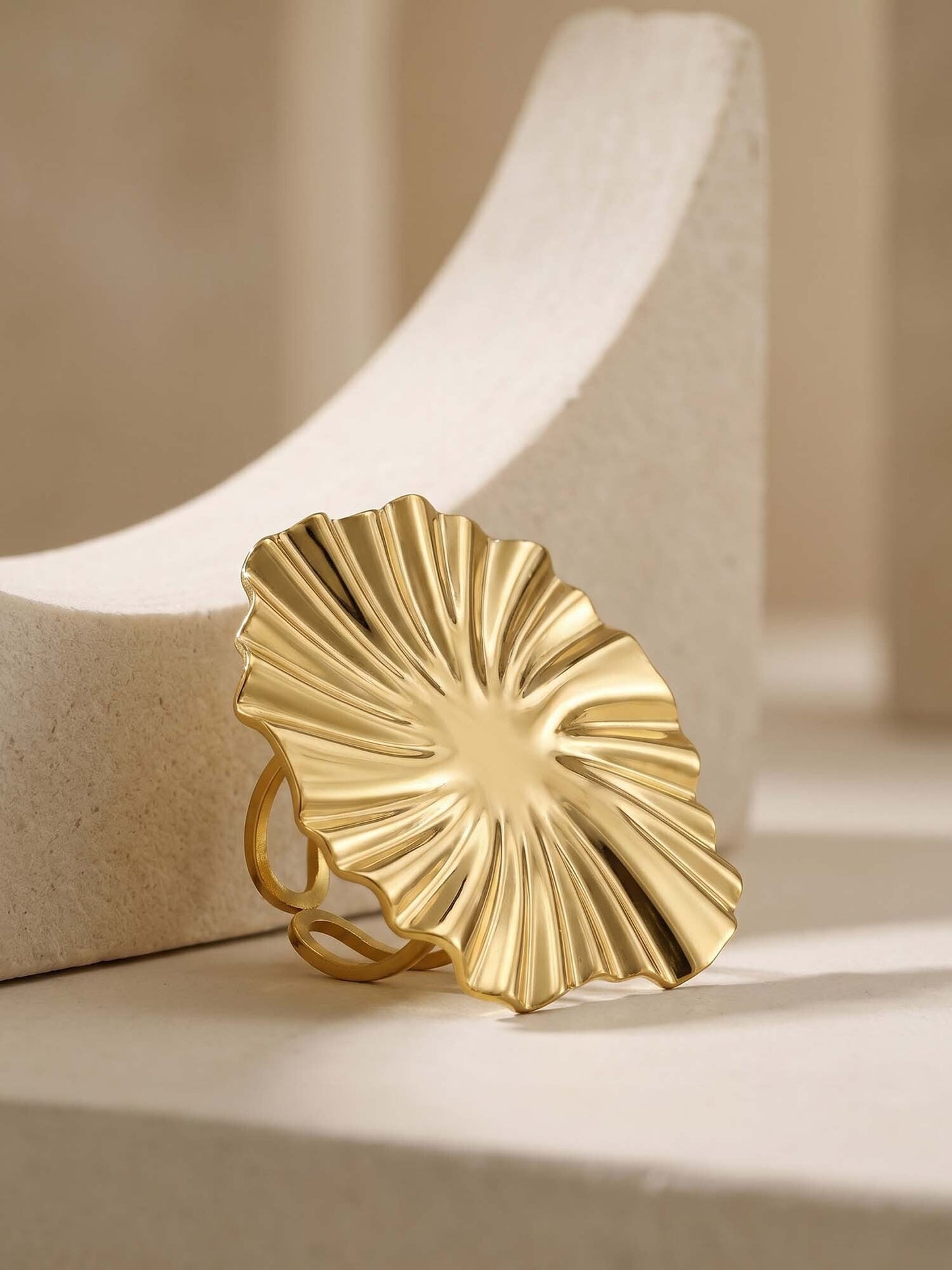 OnnMe by GIVA Fan Club Gold Plated Ring (Size 12)