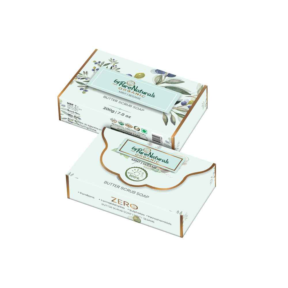 byPureNaturals Organic Shea Butter Mint & Sesame Soap