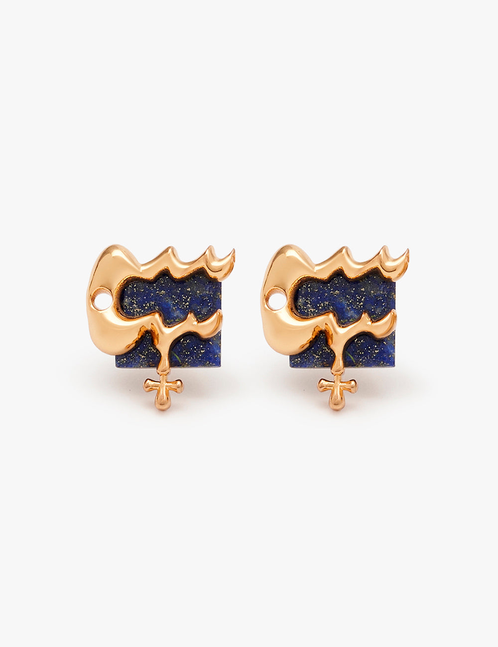 Aquarius Zodiac Studs Earrings